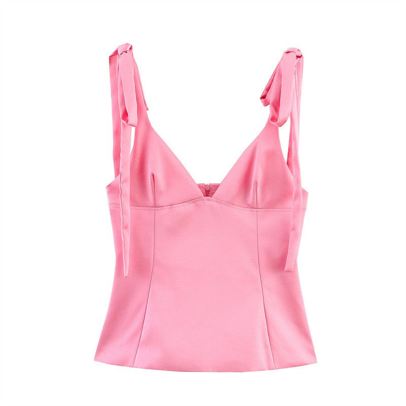 Selviane Satin Bow Camisole