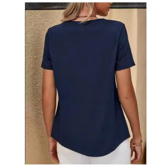 Serenya Colorblock Stripe Tee