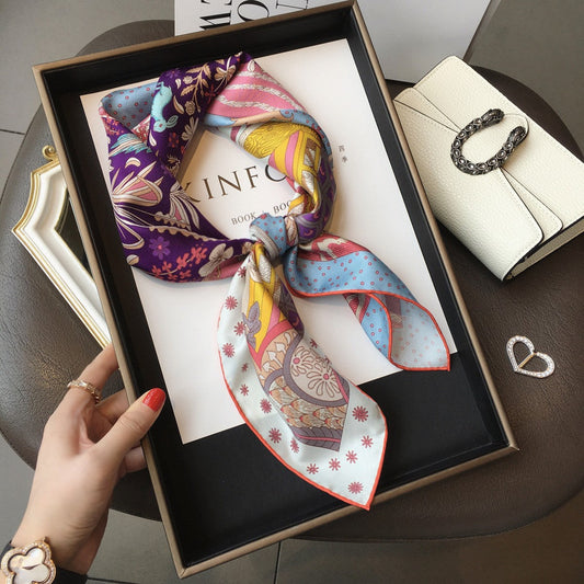 Sylvara Silk Print Scarf